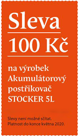 Kupte si kvalitní postřikovač STOCKER za výhodnější cenu